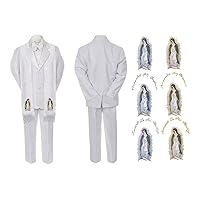 Baby Boy Christening Baptism Church White Suit Mary Maria Guadalupe Stole Sm-7