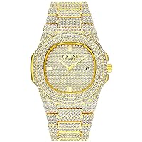 Unisex Luxus-Armbanduhr mit Diamanten, Silber, Gold, modisch, Quarz, analog, Edelstahl-Armband, Armbanduhr