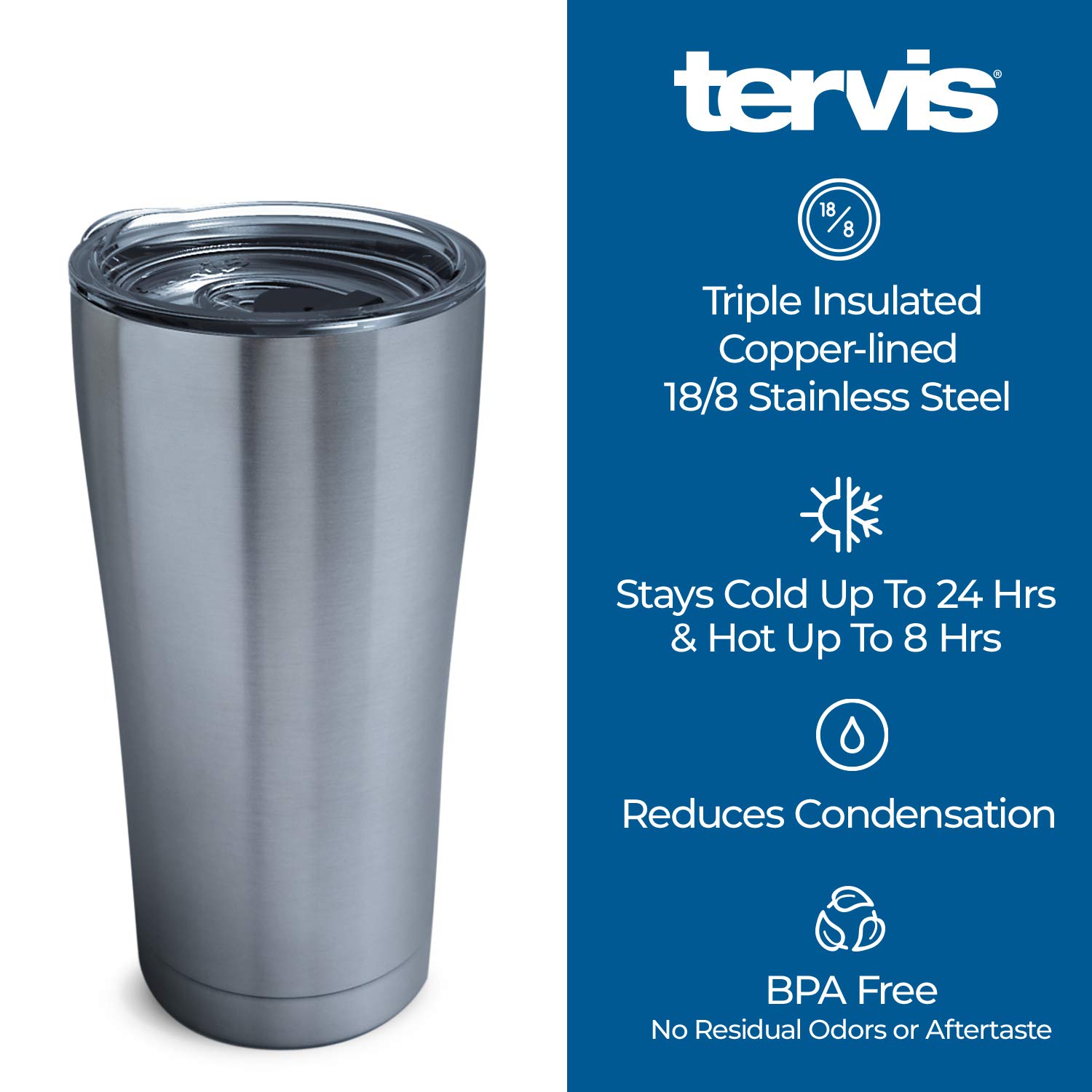 Tervis DC Comics-Batman Lineage Stainless Steel Insulated Tumbler with Lid, 20 oz, Silver