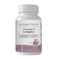 Nature's Trove Vitamin B Complex Chewable, Methyl B Complex with Folic Acid and Biotin, 365 Cherry Flavor Tablets
