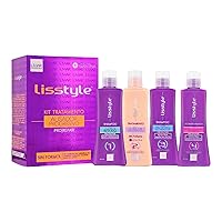 L'mar Lisstyle Progresive Straightening treatment Blowout KIT No Formol with Carbocysteine No Smell, No Itching | Alisado Permanente Sin Formol (250 ml)