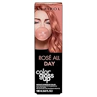 Color Gloss Up Temporary Hair Dye, Rosé All Day Hair Color, Pack of 1