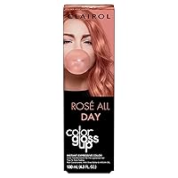 Clairol Color Gloss Up Temporary Hair Dye, Rosé All Day Hair Color, Pack of 1