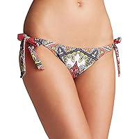Becca by Rebecca Virtue Women's Marrakesh Tie Side Hipster Bikini Bottom Tart S