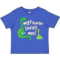 inktastic My Pawpaw Grandpa Loves Me Dinosaur Toddler T-Shirt