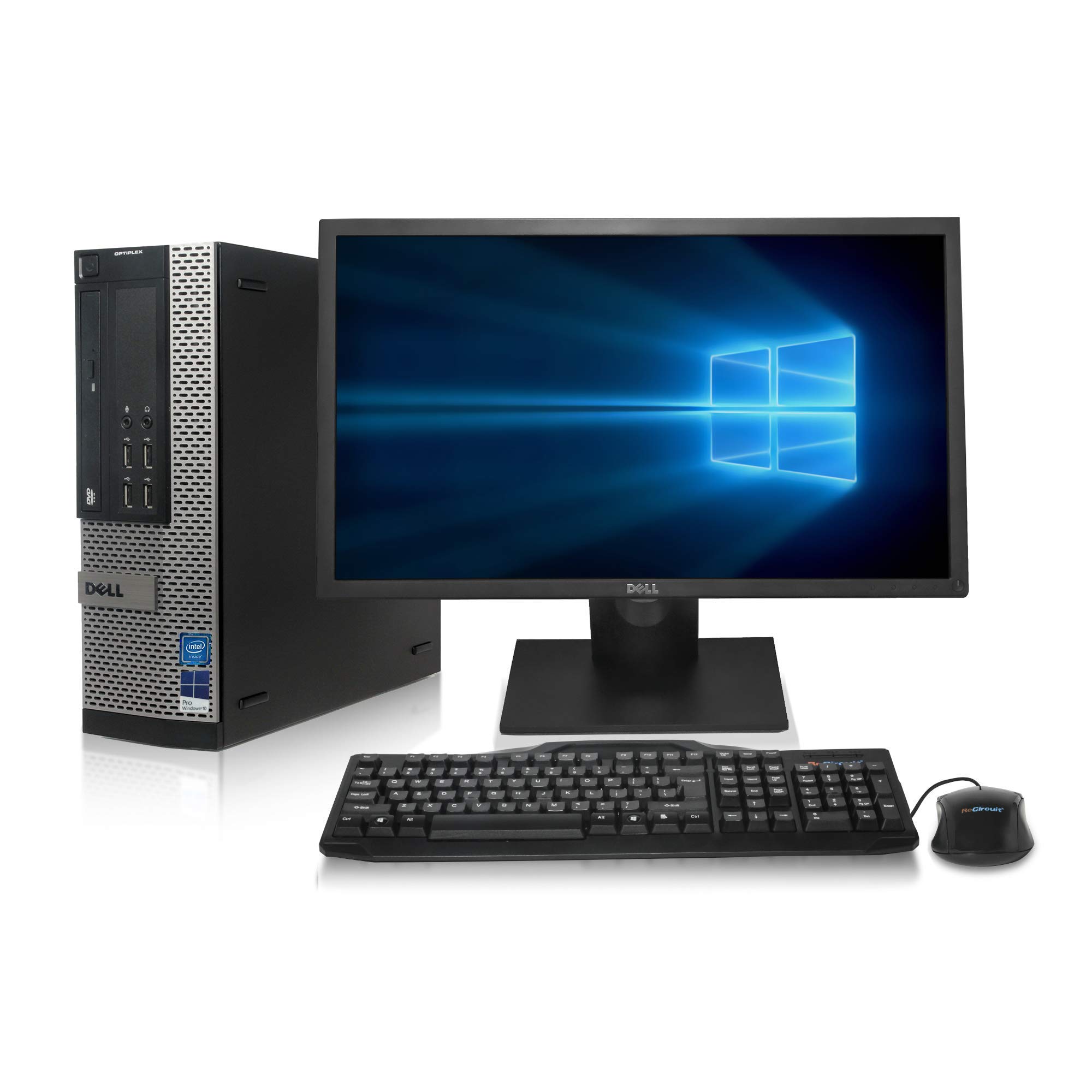 Dell Optiplex 9010 Desktop Computer - Intel Core i7 3.4GHz, 16GB DDR3, New 1TB SSD, Windows 10 Pro 64-Bit, WiFi + New 24 LCD Monitor (Renewed)
