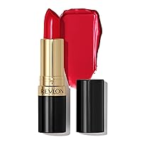 Revlon Super Lustrous Lipstick, High Impact Lipcolor with Moisturizing Creamy Formula, Infused with Vitamin E and Avocado Oil in Reds & Corals, Wild Saffron (809) 0.15 oz