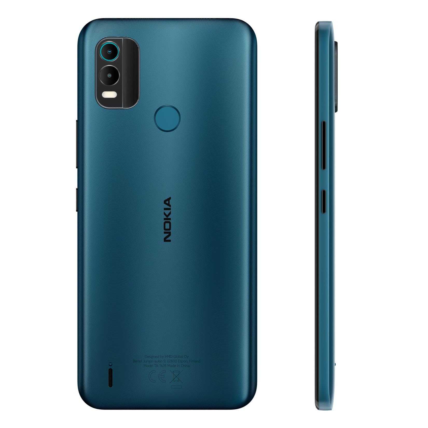Nokia C21 Plus | Android 11 (Go Edition) | Unlocked Smartphone | 2-Day Battery | Dual SIM | 2/64GB | 6.52-Inch Screen | Cyan