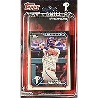 Philadelphia Phillies 2024 Factory Sealed 17 Card Team Set Featuring a Johan Rojas Rookie Card Plus Bryce Harper, Trea Turner and Others