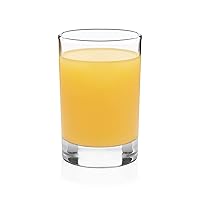 Libbey Fruit Juice Glasses, Heavy Base Glasses Drinking Set of 8, Breakfast Juice Cups, Everyday Clear Drinking Glasses for Cold Drinks