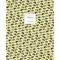 Hedgehog Notebook - Ruled Pages - 8x10 - Large: (Yellow Edition) Fun notebook 192 ruled/lined pages (8x10 inches / 20.3x25.4 cm / Large Jotter)