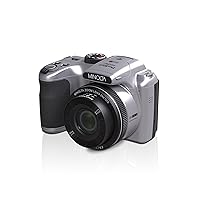 Minolta 20 Mega Pixels 26x Optical Zoom Digital Camera with 1080p FHD Video, Silver