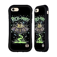 Head Case Designs Officially Licensed Rick and Morty The Space Cruiser Season 1 & 2 Graphics Hybrid Case Compatible with Apple iPhone 7/8 / SE 2020 & 2022