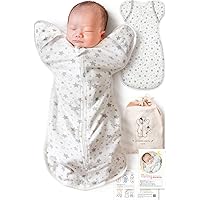 IHDI Certified Swaddle Swaddle, Newborn, Midwife Recommended, 100% Natural Cotton, Coperta Baby Products, Baby Shower, (HOSHI, Small)