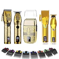 Suttik Professional Hair Clippers for Men & Electric Shavers Razor & Beard Trimmer Hair Trimmer for Men Haircut,5 in 1 Cordless Men's Hair Cutting Kit Barber Clippers and Trimmers Set