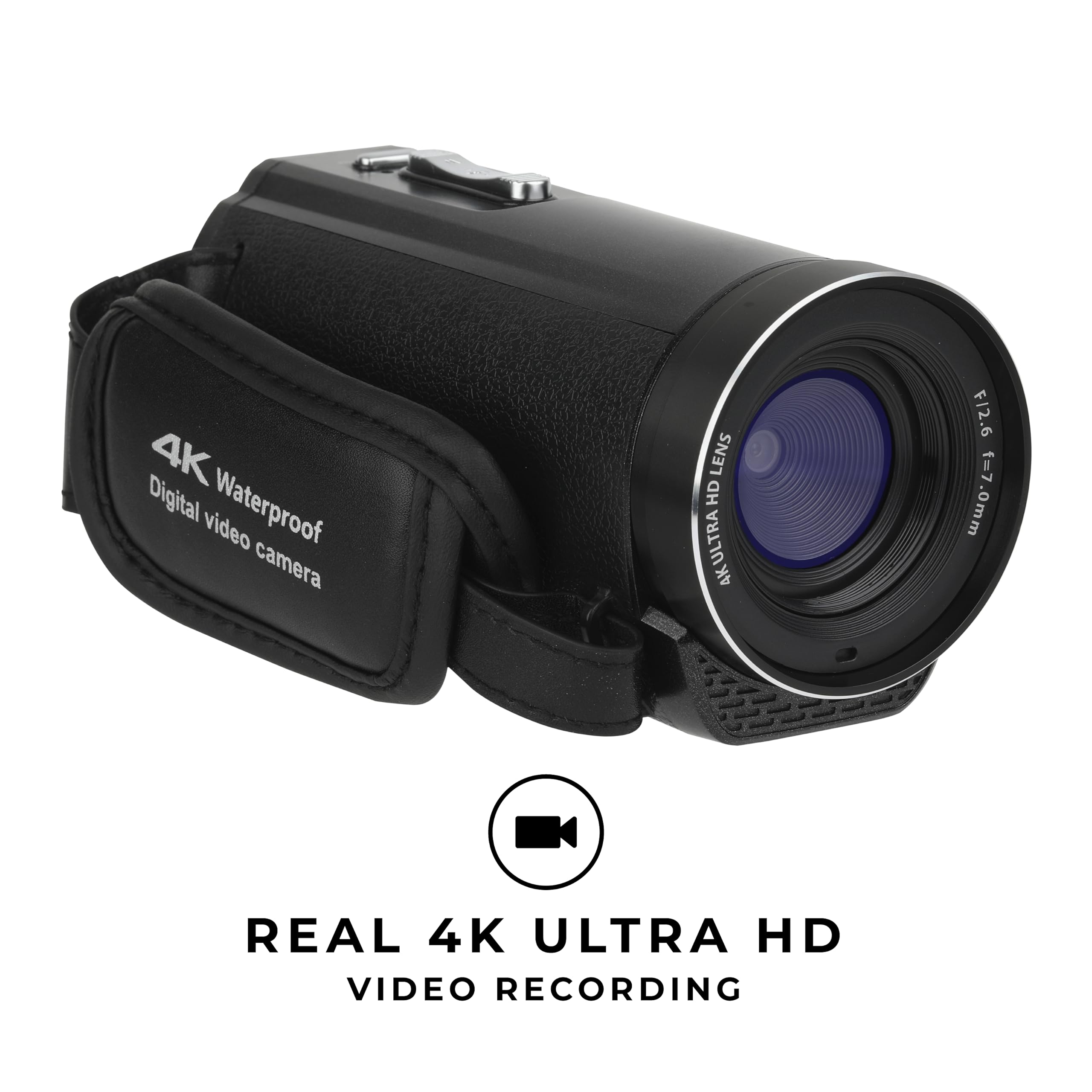 Vivitar - 4K Camcorder Ultra HD Lens, 4K Camera for Video Recording with 56MP, 13MP Sensor, 3