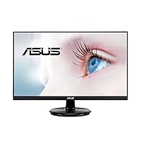 ASUS 27” 1080P Monitor (VA27DCP) - Full HD, IPS, 75Hz, USB-C 65W Power Delivery, Speakers, Adaptive-Sync/FreeSync, Eye Care, Low Blue Light, Flicker Free, VESA Mountable, Frameless, HDMI (Renewed)