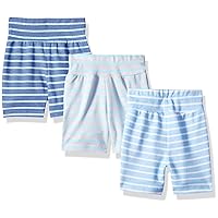 Hanes unisex-baby Shorts, Ultimate Flexy Knit, Baby & Toddler, 3-pack