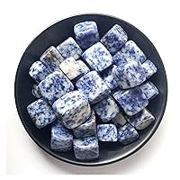 XN216 100g Natural Cube Blue Sodalite Stone Tumbled Stones Healing Crystals Gemstone Natural Stones and Minerals Natural