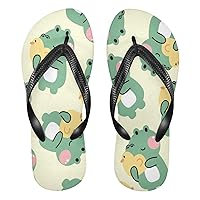 Womens Flip Flops Summer Beach Sandals Cute Crocodile Duck Yellow Casual Thong Slippers Comfortable Shower Slippers Non Slip Water Sandals shoes XS