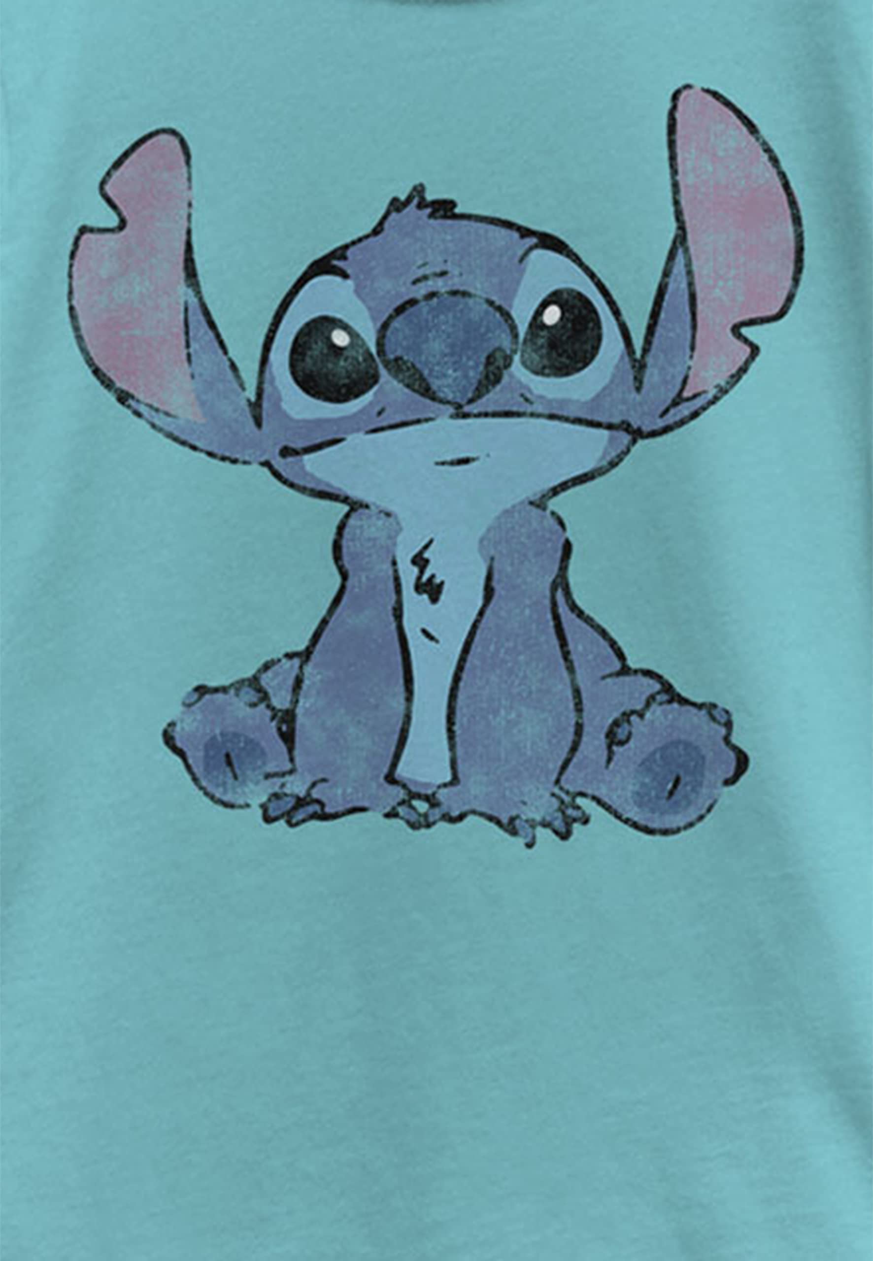 Disney Lilo & Stitch Simply Stitch Girl's Solid Crew Tee