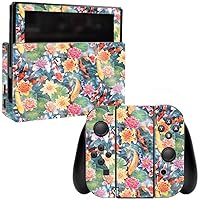 MightySkins Glossy Glitter Skin for Nintendo Switch - Koi Pond | Protective, Durable High-Gloss Glitter Finish | Easy to Apply, Remove, and Change Styles | Made in The USA