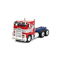 Transformers Rise of The Beast 1:32 Optimus Prime w/Robot On Chassis Die-Cast Car, Toys for Kids and Adults