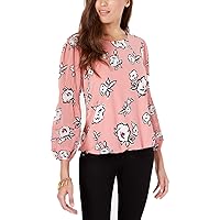 Alfani Womens Tiered-Sleeve Pullover Blouse