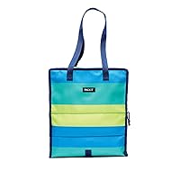 PackIt Freezable Grocery Tote, Built with EcoFreeze Technology, Foldable, Collapsible, Reusable, Zip Closure, Dual Handles