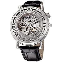 Pop-up Bezel Watch with Hand Wind Skeleton Movement RSO94