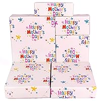 PLULON 6 Sheets Mother's Day Gift Wrapping Paper Birthday, Birthday Wrapping Paper for Women Gift Wrapping Paper Birthday, Valentines, Anniversary