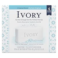 Ivory Original 4-Count: Bath Size Bars, 4 Ounce (Pack of 4)
