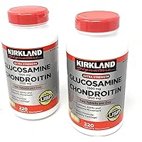 Kirkland Signature Extra Strength Glucosamine 1500mg/Chondroitin 1200mg Sulfate 220 Tablets (Pack of 2)