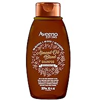 Aveeno Almond Oil Blend Sulfate-Free Shampoo with Avocado Oil for Intense Hydration, Deep Moisturizing Shampoo for Thick, Curly, Frizzy or Coarse Hair, Paraben & Dye-Free, 12 Fl Oz