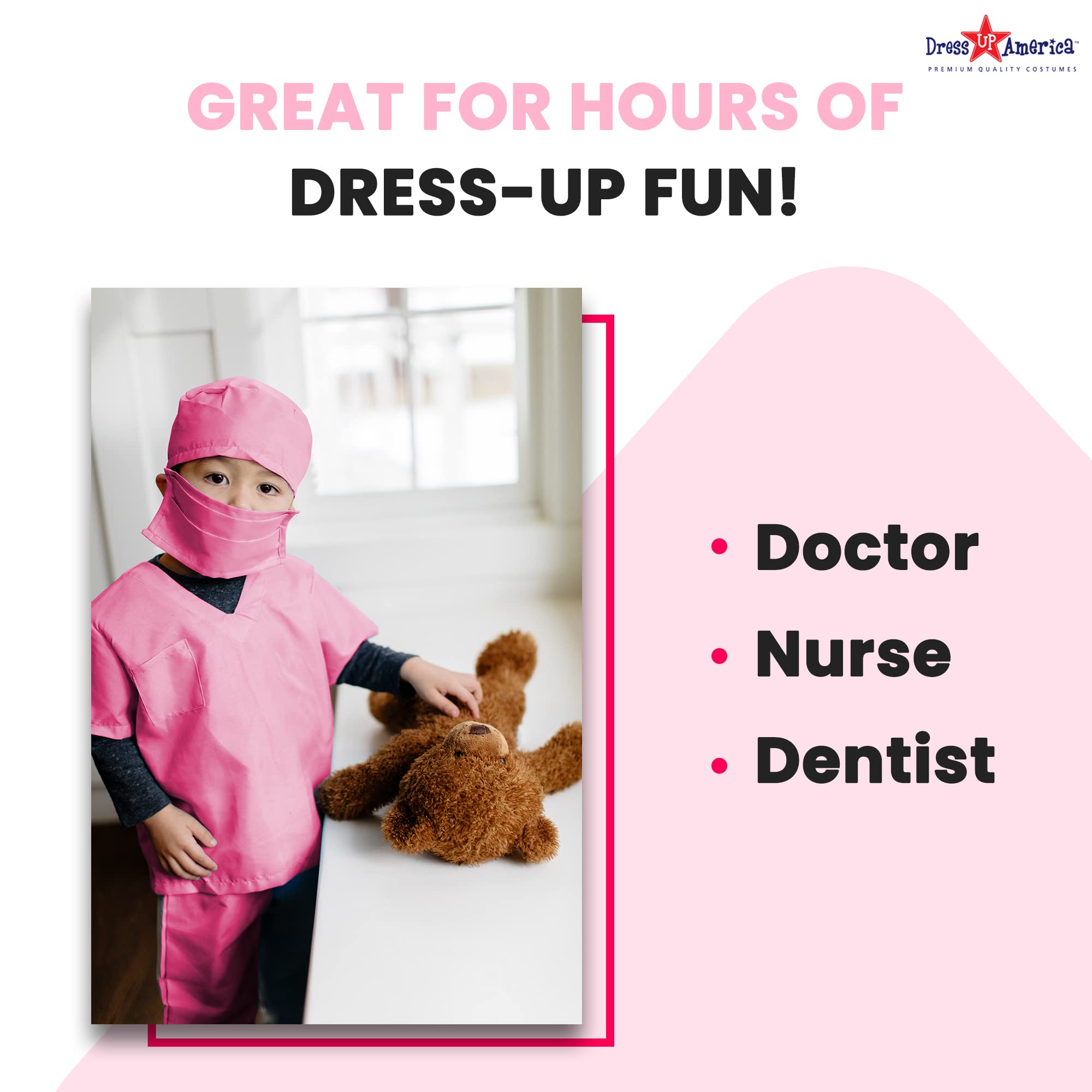 Dress Up America Doctor Scrubs For Kids - Doctor And Nurse Costume For Children