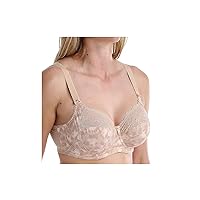 Elomi Women's Plus Size Morgan Banded Underwire Stretch Lace Bra, Toasted Almond, 38JJ