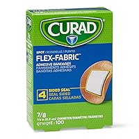 Curad Flex Fabric Spot Adhesive Bandages, Bandage Diameter is 7/8