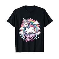 Gamer Girl Unicorn Gaming Cute Video Game T-Shirt