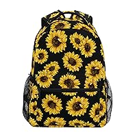 ALAZA Stylish Yellow Sunflower Travel Laptop Bags College School Computer Bag Men Women