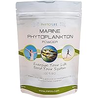 Marine Phytoplankton Supplement Powder 2.12 Oz Nutritional Vegan Marine Supplements Phytoplankton Blend with Nannochloropsis Powder for Humans Cognitive Health and Increased Energy Levels