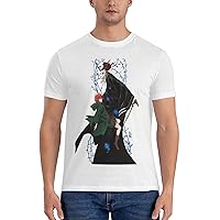 Anime The Ancient Magus' Bride Shirt Crew Neck Fashionable Short Sleeve Summer Cotton Male's T-Shirt White