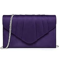 Dasein Women's Evening Bag Pleated Envelope Clutch Handbag Wedding Party Bridal Purse