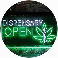 ADVPRO Dispensary Cross Medical Supply Shop Dual Color LED Neon Sign White & Green 24 x 16 Inches st6s64-i3897-wg