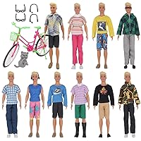 SOTOGO 56 Pieces Doll Clothes and Accessories for 11.5 Inch Girl Boy Doll  Clothes Different Occasions Include 20 Sets Handmade Doll Dresses/Casual