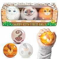 3 Pack Stress Balls for Kids | Tear-Resistant, Non-Toxic, No BPA or Latex | ADHD Tools for Kids | Anxiety Toys | Anger Management Toys | Kids Stress Ball | Squeeze Ball | Kids Sensory Toy