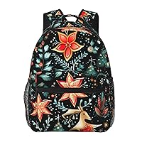christmas day print Lightweight Bookbag Casual Laptop Backpack for Men Women College backpack