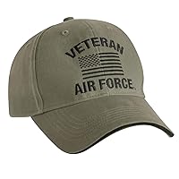 Rothco Vintage Veteran Low Profile Cap (Air Force/Vintage Olive Drab, One Size)