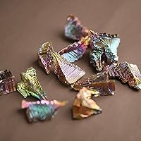 Room Decoration Rainbow Titanium Bismuth Cluster Ore Gemstone Quartz Crystal Gemstone Decor Gifts,20g (Size : 10g)