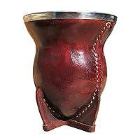 Real Leather Mate Gourd Colorful Bombilla Straw Argentina Gaucho Drink Tea 4477