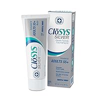 Silver Fluoride Toothpaste for Adults 55+, Gentle Mint, Travel Size, TSA Compliant, pH Balanced, Enamel Protection, Sulfate Free 3.4 Ounce (Pack of 24)